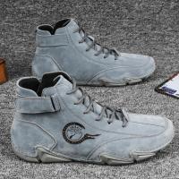 Zapatillas de deporte para hombre, botas cortas de felpa para deportes de senderismo al aire libre, zapatos informales de fondo suave para hombre, zapatos cómodos de marca originales - details 17