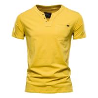 Camiseta informal japonesa de verano para hombre, Camiseta deportiva a la moda, Camiseta ajustada con bolsillo de algodón, camiseta de manga corta para hombre - details 4
