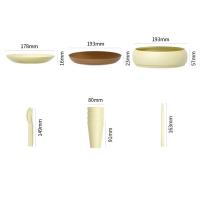 Camping Dinner Set Cook Bowl Plate Tableware Set for Picnic Hiking