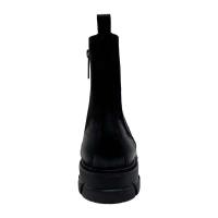 Botas Chelsea de cuero cómodas para hombre, suela suave negra de moda, punta redonda de invierno - details 2
