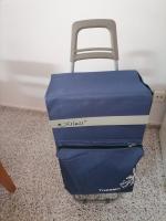 MULTI Carro Carrito de Compra Plegable Ligero Bolsa Termo 90x30x39cm con 4 Ruedas Resistentes - details 2
