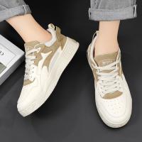 Nuevos Zapatos Casuales Para Hombre Verano 2024 Plataforma Cómoda Zapatillas Con Cordones Vulcanizadas Blanco Tendencia 2024 Zapatillas Casuales Para Adultos - details 5