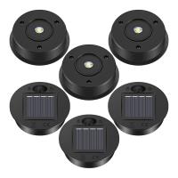 6 uds luces solares de repuesto superior 7 lúmenes piezas de linterna Solar Panel Solar LED luces de tapa de linterna para colgar al aire libre - details 0