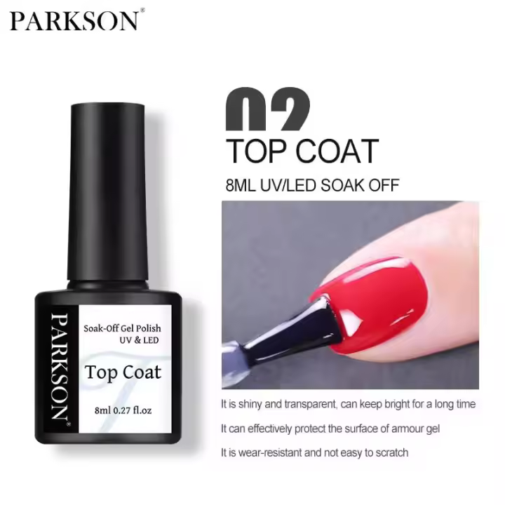 Parkson-esmalte de uñas en Gel, barniz híbrido para manicura, capa Base superior mate, arte de uñas, gel de floración de cutículas, 8/10ml - 1