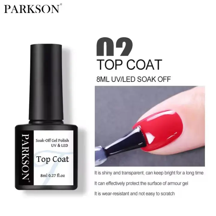 Parkson-esmalte de uñas en Gel, barniz híbrido para manicura, capa Base superior mate, arte de uñas, gel de floración de cutículas, 8/10ml - 1