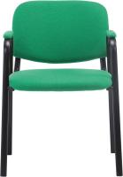 Confidente Ken Pro Tapizada En Tela I Silla De Conferencia con Base De Metal Negro I Silla De Oficina Sin Ruedas I Color:, Color:Negro - details 28