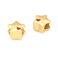 Pulseras de Brass Dorado Mate 4PCS Grande Agujero Abalorios para Hacer Joyas DIY - details 79