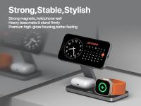 inalámbrico con mag-Safe, estación de Carga iPhone 3 en 1 para Apple Watch, Cargador inalámbrico inductivo Plegable para iPhone - details 2