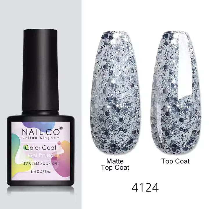 NAILCO-esmalte para uñas de Gel UV, Gel de larga duración, capa superior, capa Base, manicura artística, 8ml - 1
