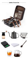 Juego de Herramientas de café V60, cafetera de goteo todo en uno, bolsa de viaje portátil, 9 piezas - details 2