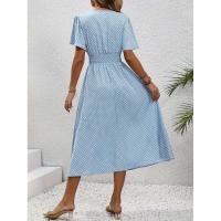 Vestido casual con cuello en V y lunares de Temu, nuevo de 2024 - details 14
