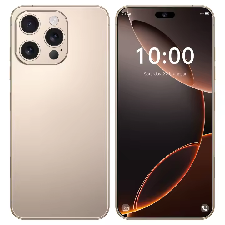 2025 nuevo teléfono inteligente i16 Pro Max pantalla HD de 7,3 pulgadas cámara de 72MP + 108MP Snapdragon 8 Gen 3 8000mAh 5G Dual SIM desbloqueo teléfono - 1