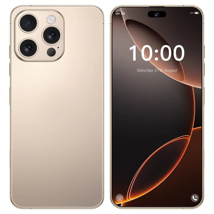 2025 nuevo teléfono inteligente i16 Pro Max pantalla HD de 7,3 pulgadas cámara de 72MP + 108MP Snapdragon 8 Gen 3 8000mAh 5G Dual SIM desbloqueo teléfono - 1