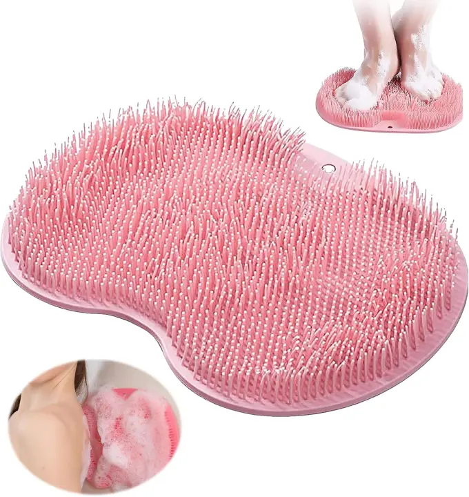 Almohadilla de Masaje de Silicona Antideslizante Exfoliador de Pie de Ducha para Mejora la Circulación Cepillo de Masaje de Pie para el Baño - 1
