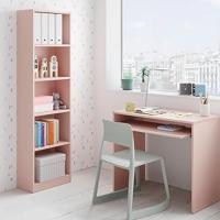 estantería y mesa escritorio i-Joy en color rosa