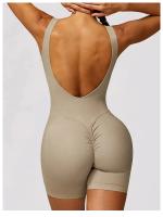 Mono de Yoga con Espalda Hermosa y Hueca Traje Deportivo de Fitness para Mujer Material Exterior de Nylon T-Shirt - details 24