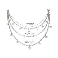 Cadena de cintura con colgante de estrella de metal para mujer, cadena decorativa para pantalones, adornos de cintura informales, regalo de cumpleaños para niña, 1 ud. - details 5