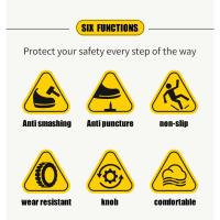 Botas de Seguridad Impermeables Suela de Goma Antideslizante Protección de Trabajo para Hombres y Mujeres Zapatos de Salud y Servicio - details 4