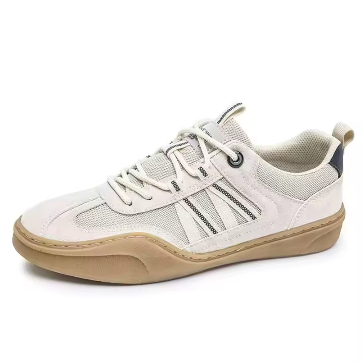 Nueva moda tenis blanco gótico mujer plana antideslizante 36-44 gamuza de vaca marca zapatos deportivos chicas y niños jóvenes - 1