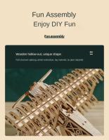 Rompecabezas de madera 3d para niños, conjunto de modelos de construcción mecánicos Montessori DIY, juguetes para construir motocicletas, dirigibles, coches, trenes - details 42