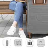 Maleta de Viaje de Cabina 54x36x20cm Equipaje de Mano de Polipropileno con Ruedas Giratorias 360º, Resistente y Ligero. Ideal para Viajar - details 4