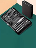 Professional Manicure and Pedicure Kit with Leather Travel Case - Perfect Gift for Men and Women - details 0