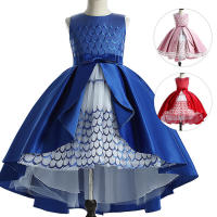 Vestido de princesa para niña, gran oferta, elegante, para presentadora, espectáculo, actuación de Piano - details 0