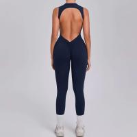 Conjunto de gimnasio de una pieza, ropa de yoga, traje deportivo, pellets Fiess, trajes de entrenamiento elásticos para mujer - details 1