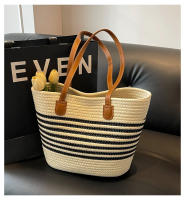 Bolso de Paja Grande para Mujer Estilo Nuevo, Capacidad de Bolso de Playa, Bolso de Hombro Único, Bolso de Paja para Mujer - details 0