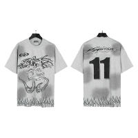 2025 Camisas casuales básicas de moda de verano, camisetas holgadas de algodón puro para hombres y nuevas camisas de manga corta para parejas con estampados de logotipos en la parte delantera - details 17