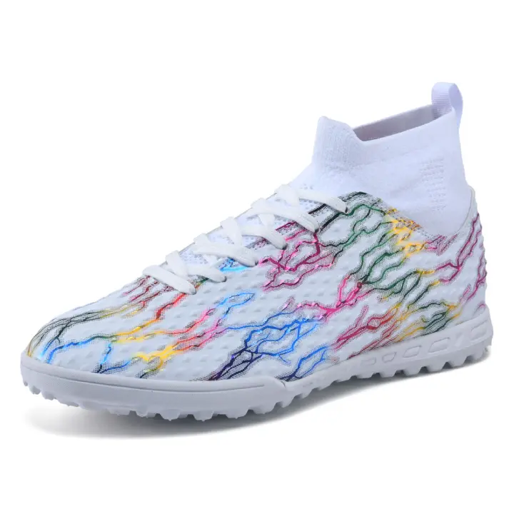 Zapatos de fútbol para niños, zapatos de fútbol antideslizantes y resistentes al desgaste, adecuados para jugar al fútbol, ​​césped, etc. - 1