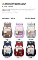 Mochila Escolar Kawaii OKKID Multiple Bolsillos para Primaria y Secundaria - details 2