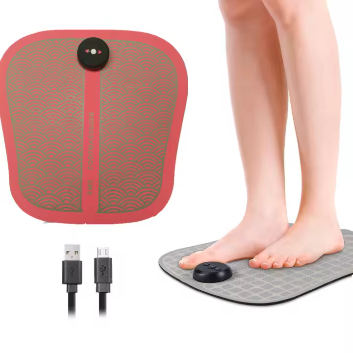 Electric Foot Massager Portable ABS Physiotherapy Feet Legs Muscle Stimulator Integrated Fitness Equipments USB Rechargeable - 1