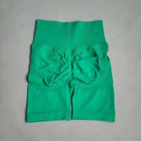 Yoga mujeres sin costuras gimnasio entrenamiento cintura alta Push Up Fiess deportes ciclismo pantalones cortos - details 7
