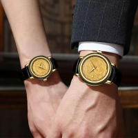 DUGARY fashion Couple quartz watch Brand waterproof Jade Chinese Loong phoenix Male Wristwatch Unique Relogio Masculino - details 7