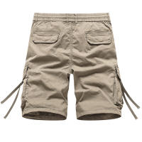 Pantalones Cargo de Algodón 100% para Hombres Cintura Elástica, Múltiples Bolsillos, Estilo Casual Militar - details 6