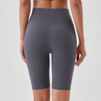 Pantalones cortos de yoga para mujer, leggings deportivos transpirables, cintura alta, para entrenamiento y gimnasio - details 81