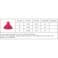 Elegante Vestido de Princesa para Niñas Talla de Flor Elegante Grandes Lazos - details 0