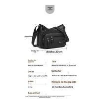 Bolso De Mensajero De Hombro Multicapa Con Múltiples Compartimentos De Cuero Suave De Moda Para Mujer - details 2