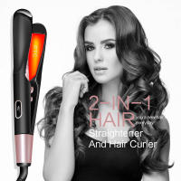 Estilizador de Cabello Pro 2-en-1 Liso y Spiral Wave Hierro Plano de Titanio Dorado - details 3