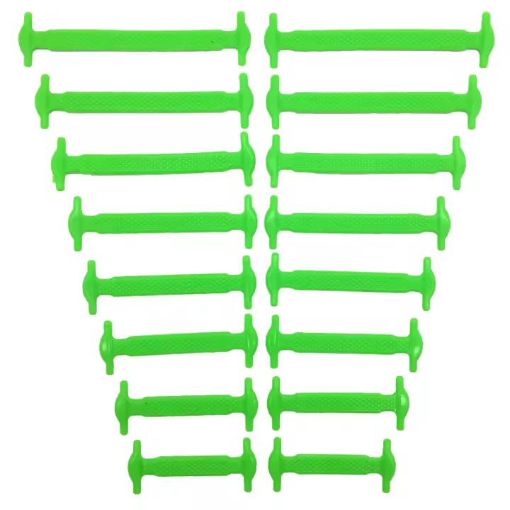 Cordones de silicona para cordones, 12 colores, goma, 16 unids/lote - 1