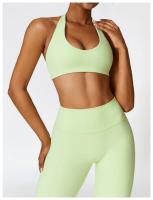 Mallas de Yoga de cintura alta para mujer, pantalones de secado rápido para ejercicio físico, ropa deportiva para gimnasio - details 4