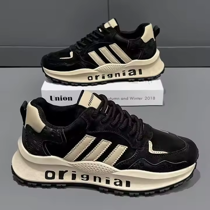 Zapatos Casuales de Moda para Hombres en Otoño 2024 Cómodos y Ligeros con Suela Gruesa - 1