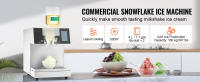 SucceBuy Máquina de Hielo Comercial con Copos de Nieve, Acero Inoxidable, Afeitadora eléctrica de 397 LBS/24 H, refrigeración por Líquido para una rápida disipación del Calor, Máquina para Hacer Helados - details 0