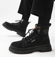 Zapatos de hombre con plataforma y cordones botas de goma para hombre de corte alto primavera otoño calidad Y2k Vintage Retro diseñador Casual oferta barata nuevo - details 16