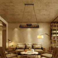 Lámpara colgante Vintage, luz de techo de hierro Industrial, estilo Retro, para Isla de cocina - details 0