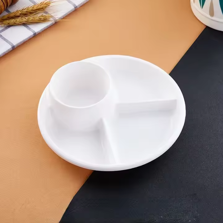 Plato plato porción bariátrica comida dieta planificación platos de peso nutrición dividida pérdida perder servicio aperitivos compartimento herramienta - 1
