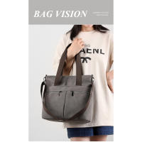 Bolso de hombro único, bolso de mano versátil y moderno para mujeres, bolso cruzado de lona estilo coreano - details 2