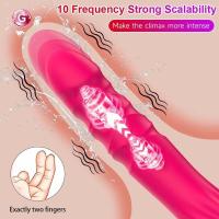 Empaque privado SEXY Dildo Vibrador G pot Estimulador Anal Clitorial con 10 Modos de Vibración de Empuje Juguete Sexual para Adultos para Parejas. - details 3