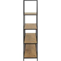 Librería, 4 estantes, 35 x 114 x 78,2 cm (largo x ancho x alto), Acabado Con Efecto de Roble - details 13